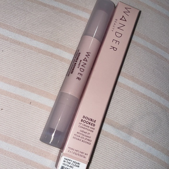 Wander Beauty Double Booked Lip Cream & Conditioner In Happy Hour & In the Clear - Picture 7 of 10